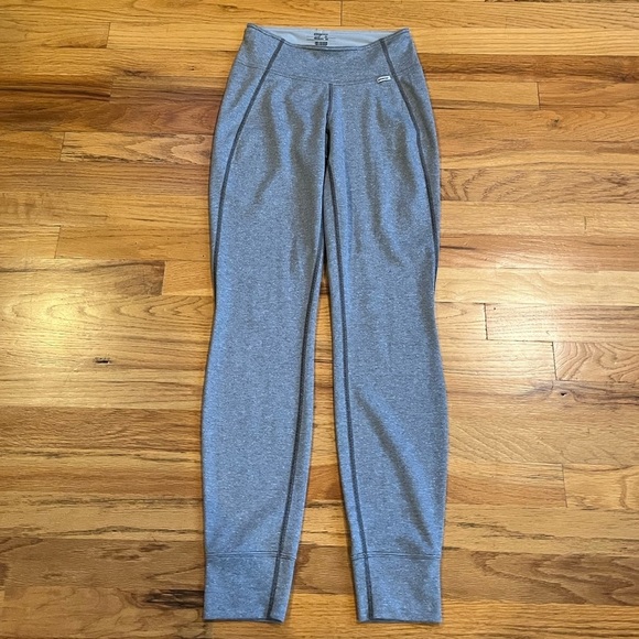 Patagonia Pants - PATAGONIA Capilene Mid Weight Baselayer Leggings Pants Heathered Striped Gray XS